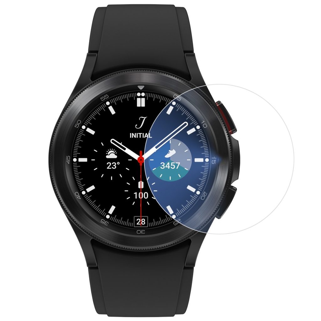 Folie Securizata pentru Samsung Galaxy Watch4 40mm, Flippy, Sticla de Protectie Compatibila cu Samsung Galaxy Watch4 40MM, Sticla Securizata 2.5 D, Transparent