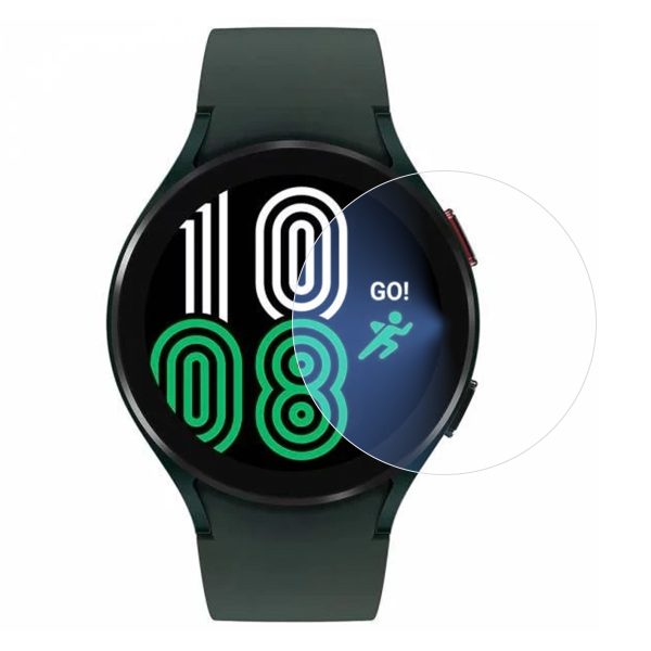 Folie Securizata pentru Samsung Galaxy Watch4 44mm, Flippy, Sticla de Protectie Compatibila cu Samsung Galaxy Watch4 44MM, Sticla Securizata 2.5 D, Transparent