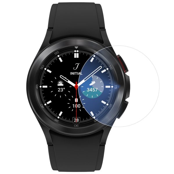 Folie Securizata pentru Samsung Galaxy Watch4 Classic 42mm, Flippy, Sticla de Protectie Compatibila cu Samsung Galaxy Watch4 Classic42MM, Sticla Securizata 2.5 D, Transparent