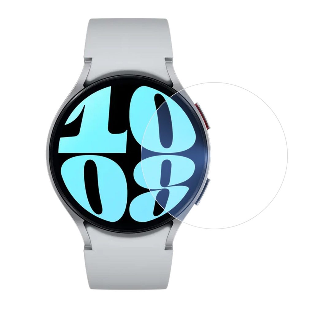 Folie Securizata pentru Samsung Galaxy Watch6 44mm, Flippy, Sticla de Protectie Compatibila cu Samsung Galaxy Watch6 44MM, Sticla Securizata 2.5 D, Transparent