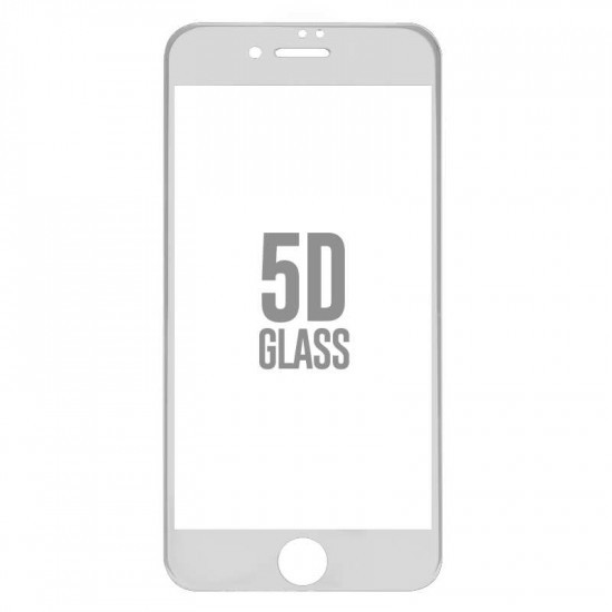 Folie Sticla Apple iPhone 7 Plus 4D/5D Alb - Image 4