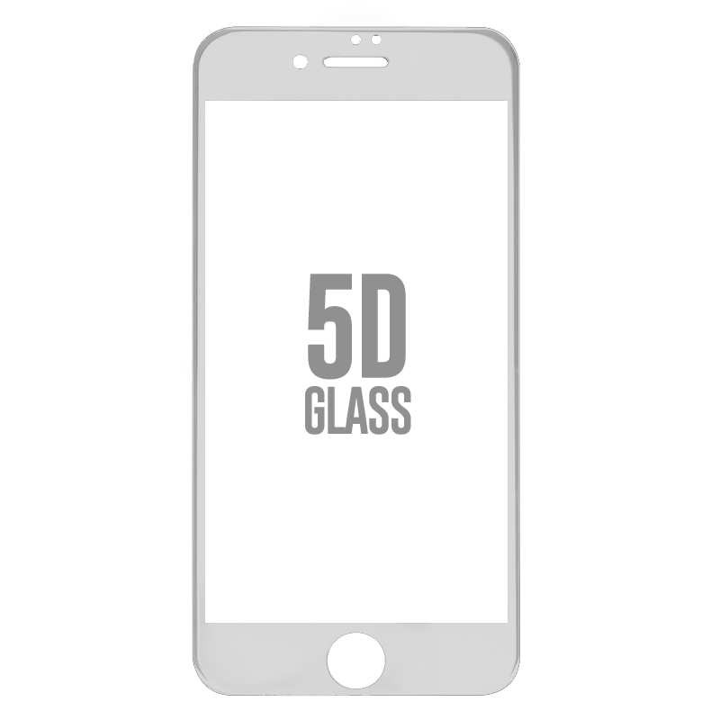 Folie Sticla Apple iPhone 8 4D/5D Alb