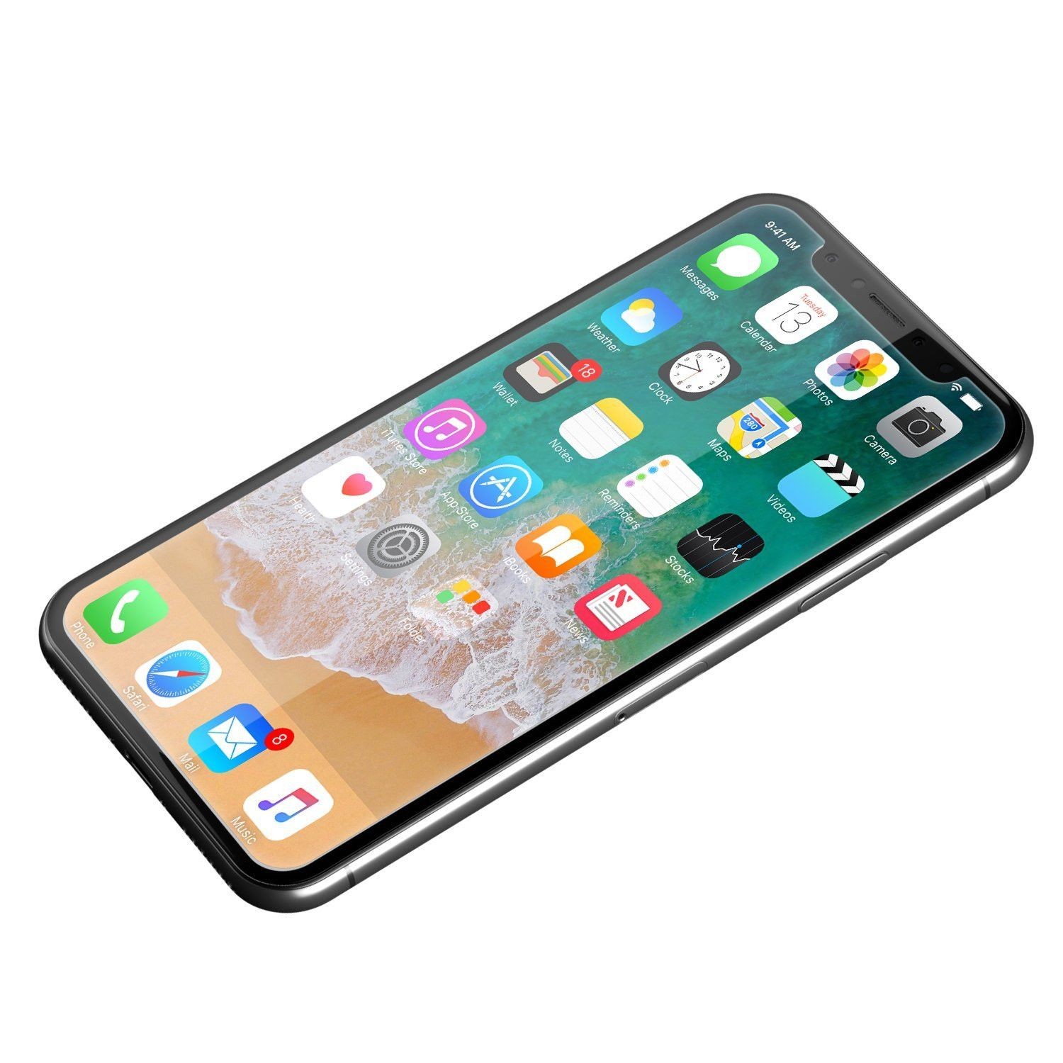 Folie Sticla Securizata Flippy, 9H, Transparenta HD, pentru Apple iPhone X/XS Transparent - Image 4