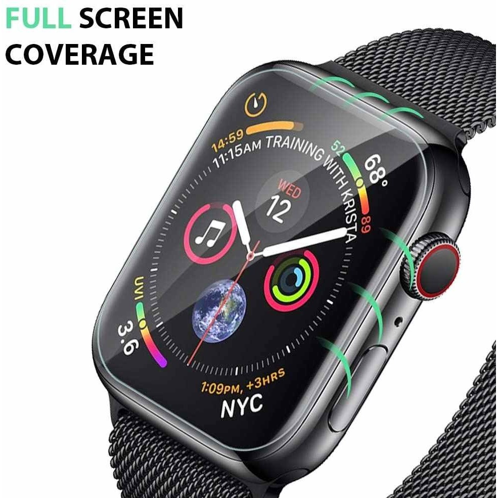 Folie Sticla Flippy pentru Apple Watch Series 2/3 38 mm UV Nano Water Transparent - Image 6