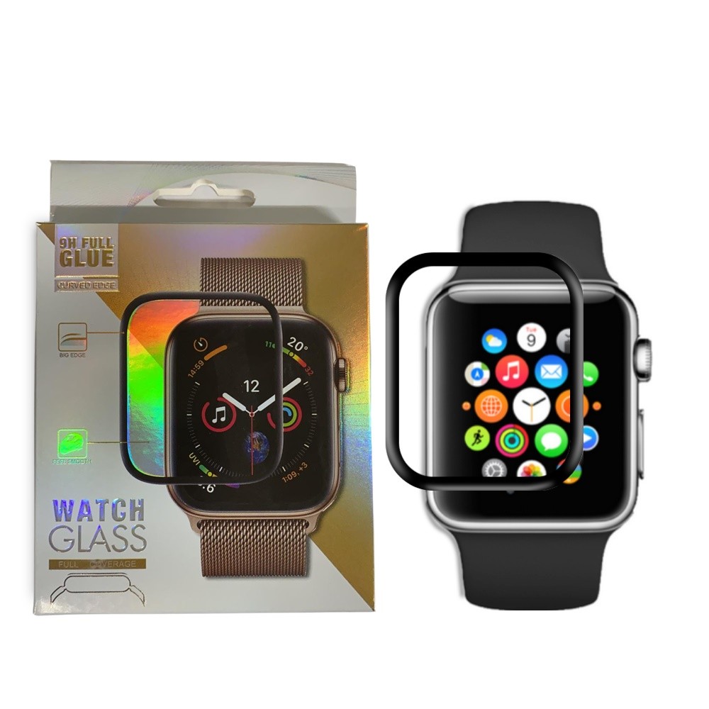 Folie de Sticla pentru Apple Watch Series 4/5 44 mm Adeziv pe Margine, Transparenta - Image 6