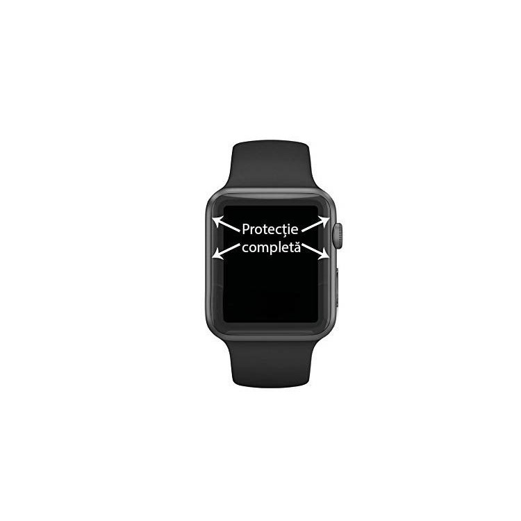 Folie de Sticla pentru Apple Watch Series 4/5 44 mm Adeziv pe Margine, Transparenta - Image 7