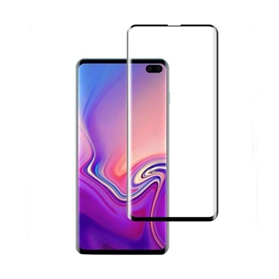 Folie Sticla Curbata Flippy pentru Samsung S10 Plus Full Glue Negru - Image 2