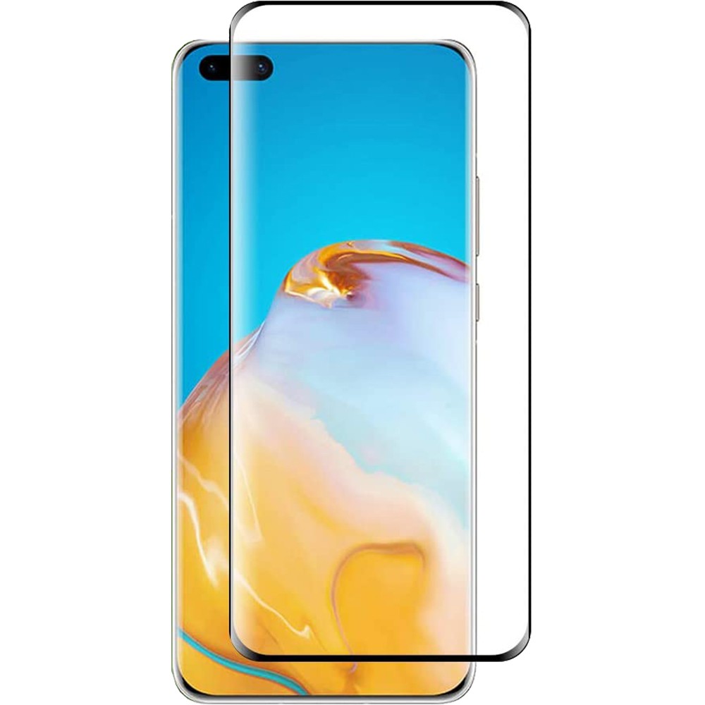 Folie Sticla Curbata Huawei P40 Pro Full Glue Negru - Image 4