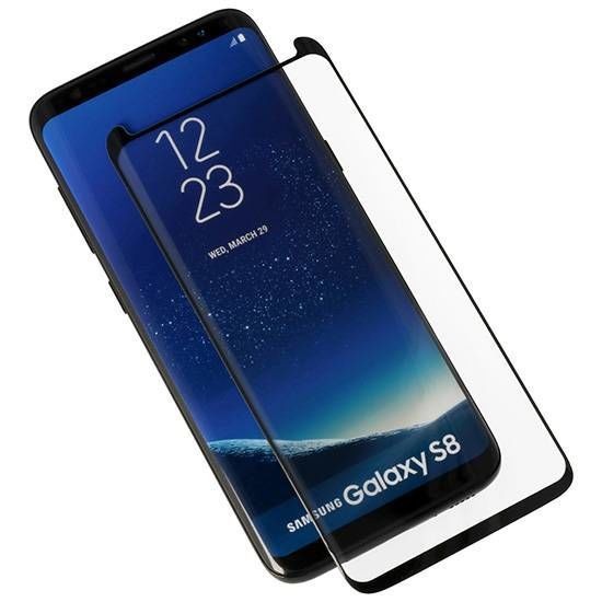 Folie Sticla Securizata Curbata, Flippy, compatibila cu Samsung Galaxy S8, Full Glue, 4D/5D Negru - Image 4