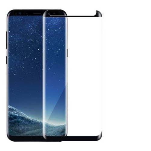 Folie Sticla Securizata Curbata, Flippy, compatibila cu Samsung Galaxy S8, Full Glue, 4D/5D Negru - Image 5