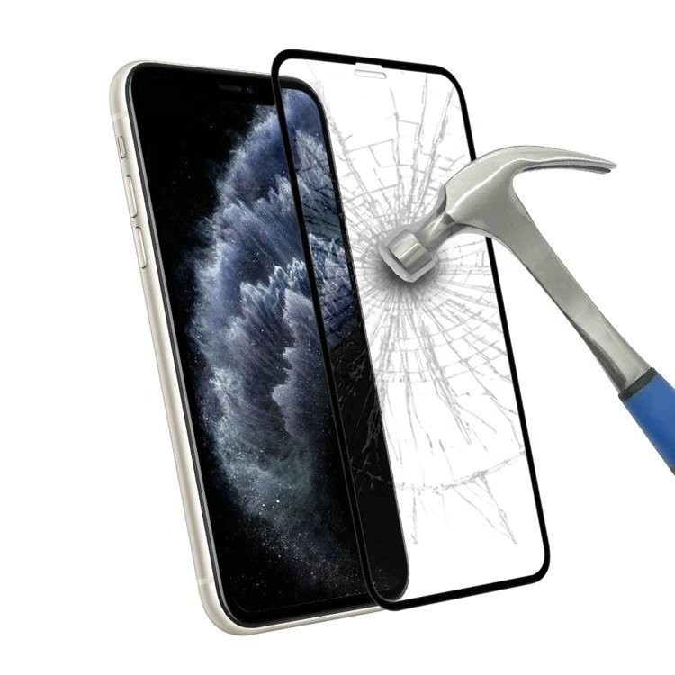 Folie Sticla Securizata Flippy compatibila cu Samsung S20 Plus, Full Glue, Curbata, Gaura pentru amprenta, Negru - Image 3