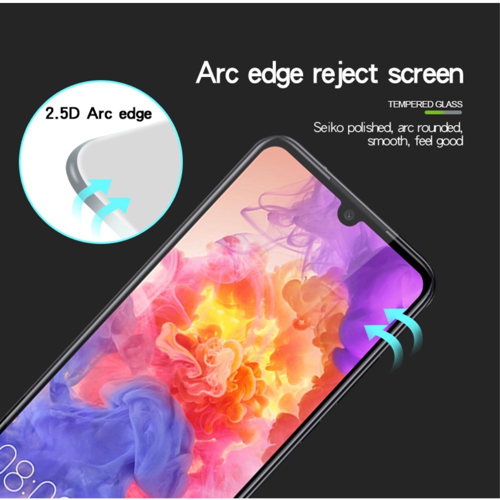 Folie Sticla Flippy® compatibila cu Huawei Ascend P30 111D Negru - Image 7