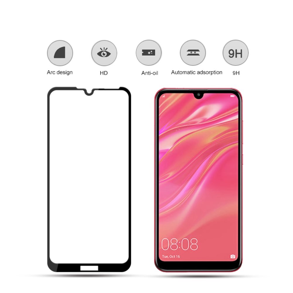 Folie Sticla Flippy® compatibila cu Huawei Y7 2019 111D Negru - Image 4