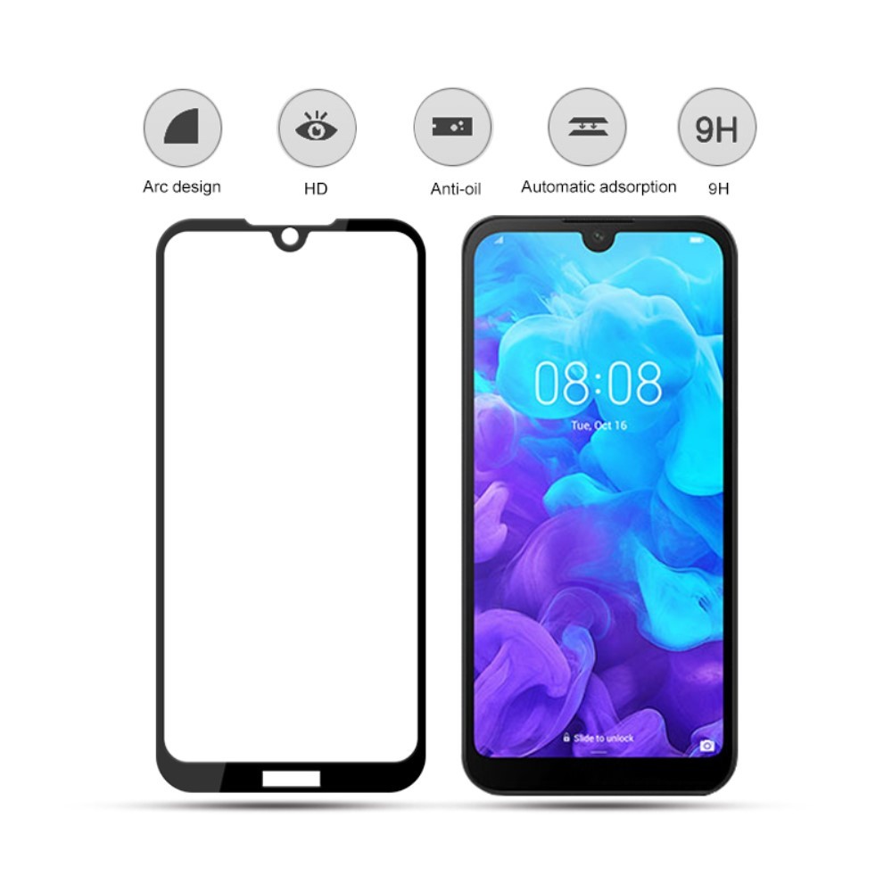 Folie Sticla Flippy® pentru Huawei Y5 2019 111D Negru - Image 3