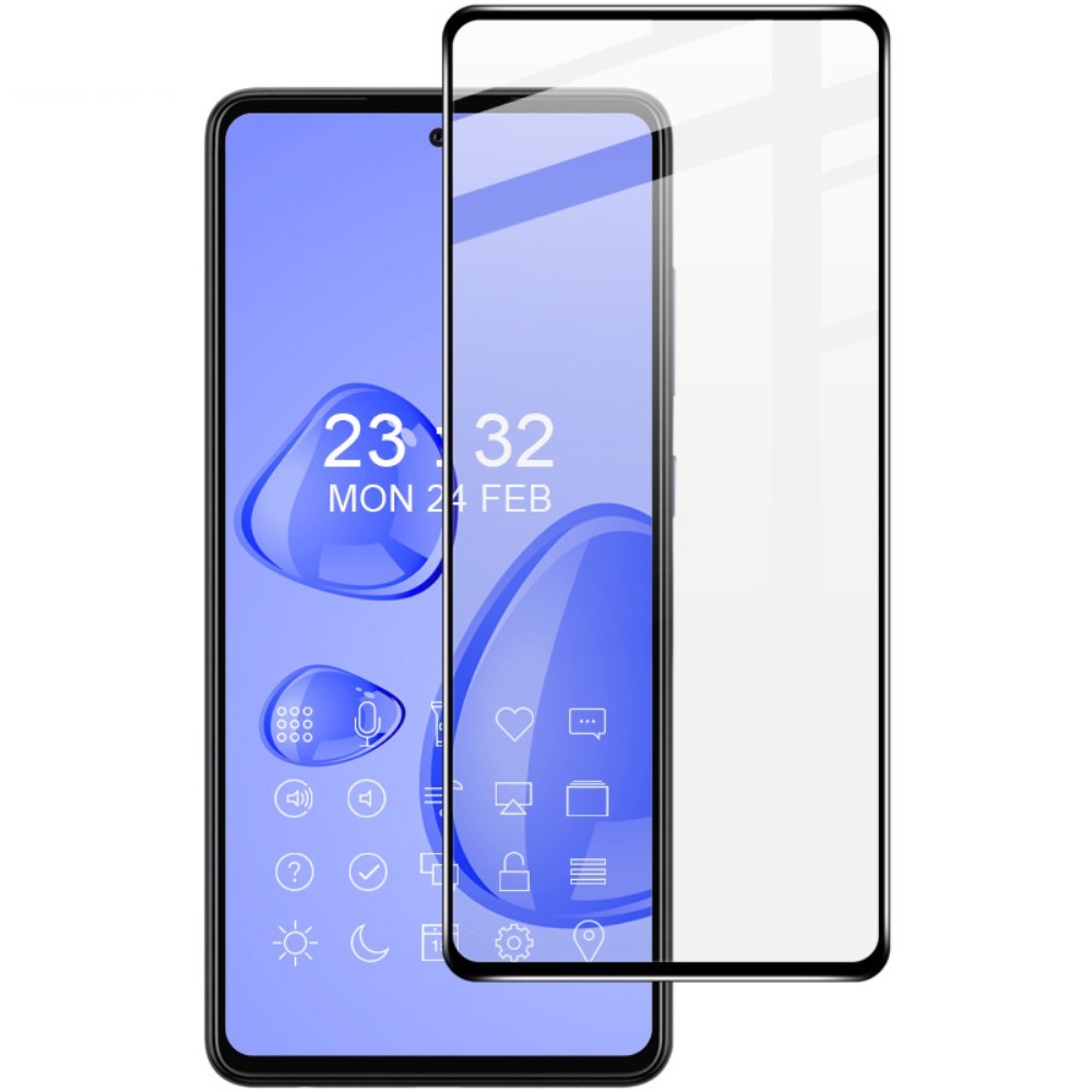 Folie Sticla Securizata Flippy, compatibila cu Samsung A72, Negru