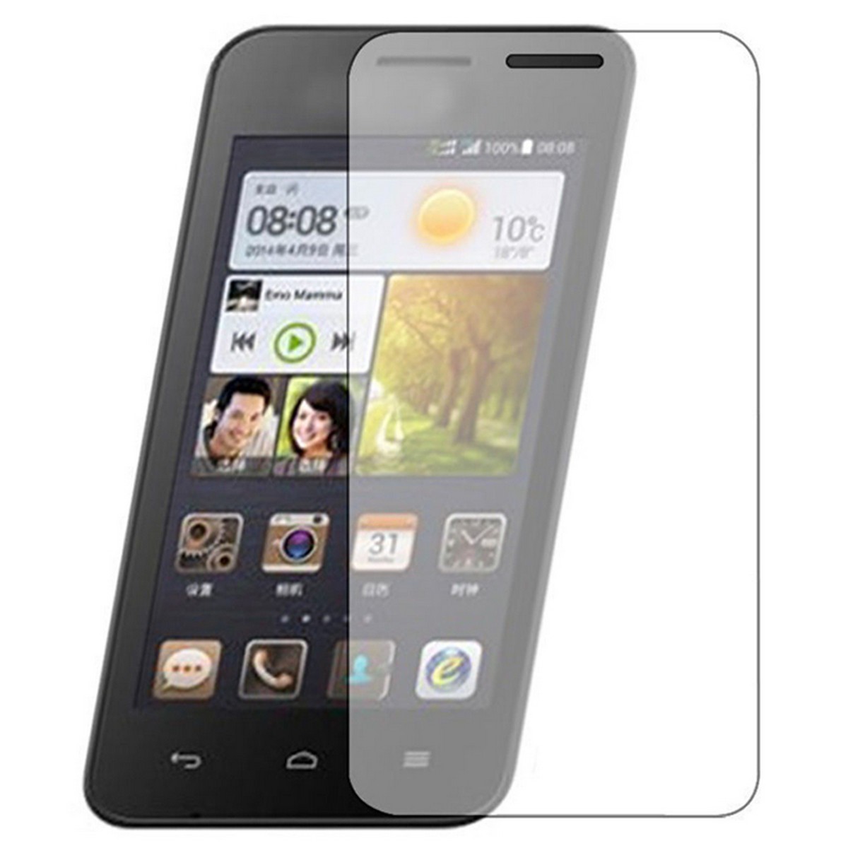 Folie Sticla Securizata Flippy, 9H, Transparenta HD, pentru Huawei Ascend Y330 Transparent - Image 3