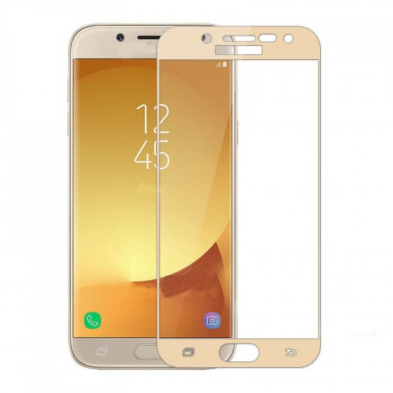 Folie Sticla Samsung Galaxy A3 2017 Full Face Auriu - Image 2