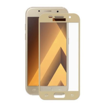 Folie Sticla Samsung Galaxy A3 2017 Full Face Auriu - Image 3