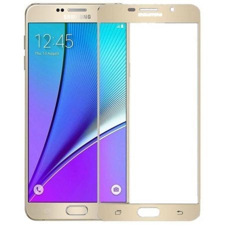 Folie Sticla Samsung Galaxy A5 2016 Full Face Auriu - Image 3