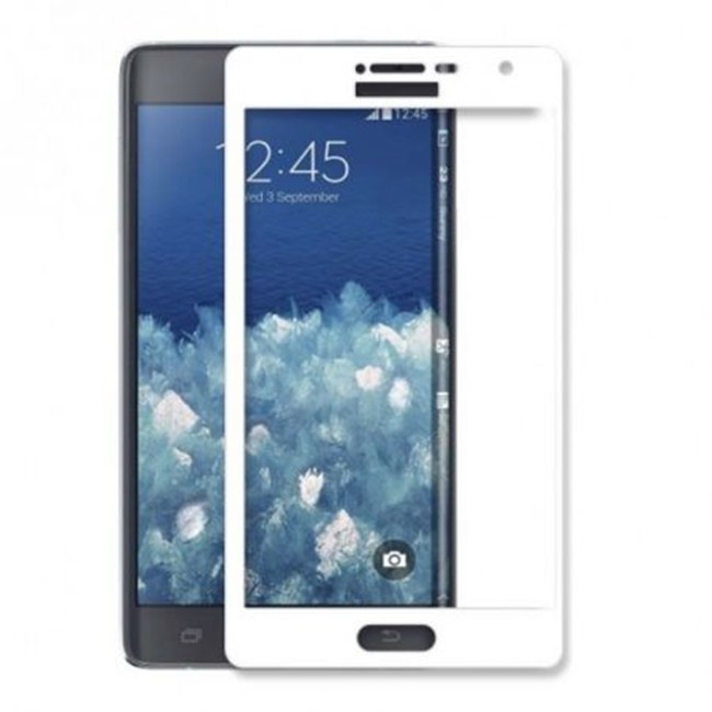 Folie Sticla Samsung Galaxy Note 5 Full Face Alb - Image 3
