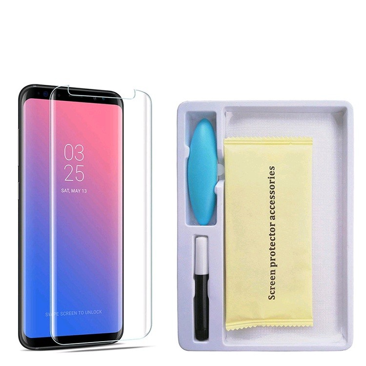 Folie Sticla Securizata, compatibila cu Samsung Galaxy Note 8, Full Glue Nano Water, Transparent - Image 5