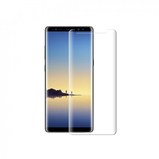 Folie Sticla Securizata, compatibila cu Samsung Galaxy Note 8,  Full Glue Nano Water, Transparent