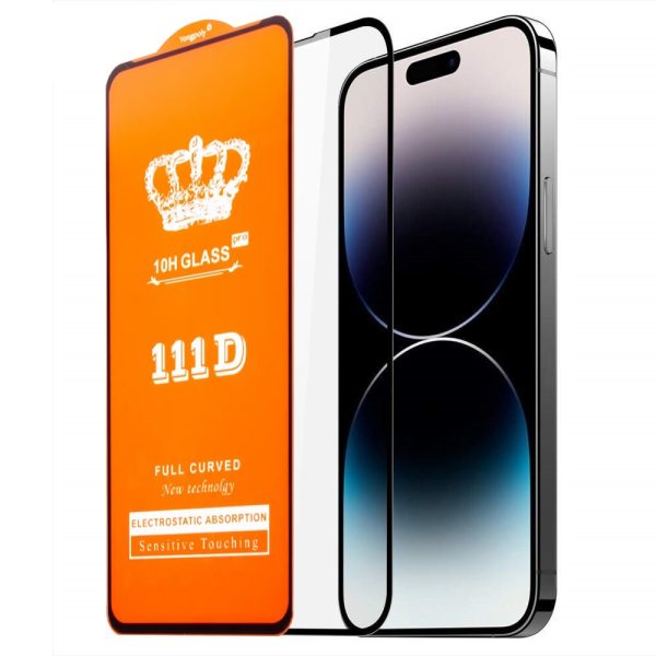 Folie Sticla Securizata pentru iPhone 16 Pro, Flippy, Sticla de Protectie Compatibila cu Apple iPhone 16 Pro, Full Cover 111D, HD, Margini Negre, Transparenta