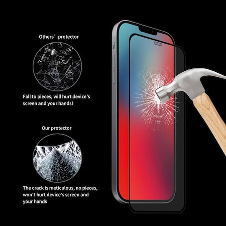 Folie Sticla securizata Flippy® compatibila cu Huawei P20 Full Glue Negru - Image 2