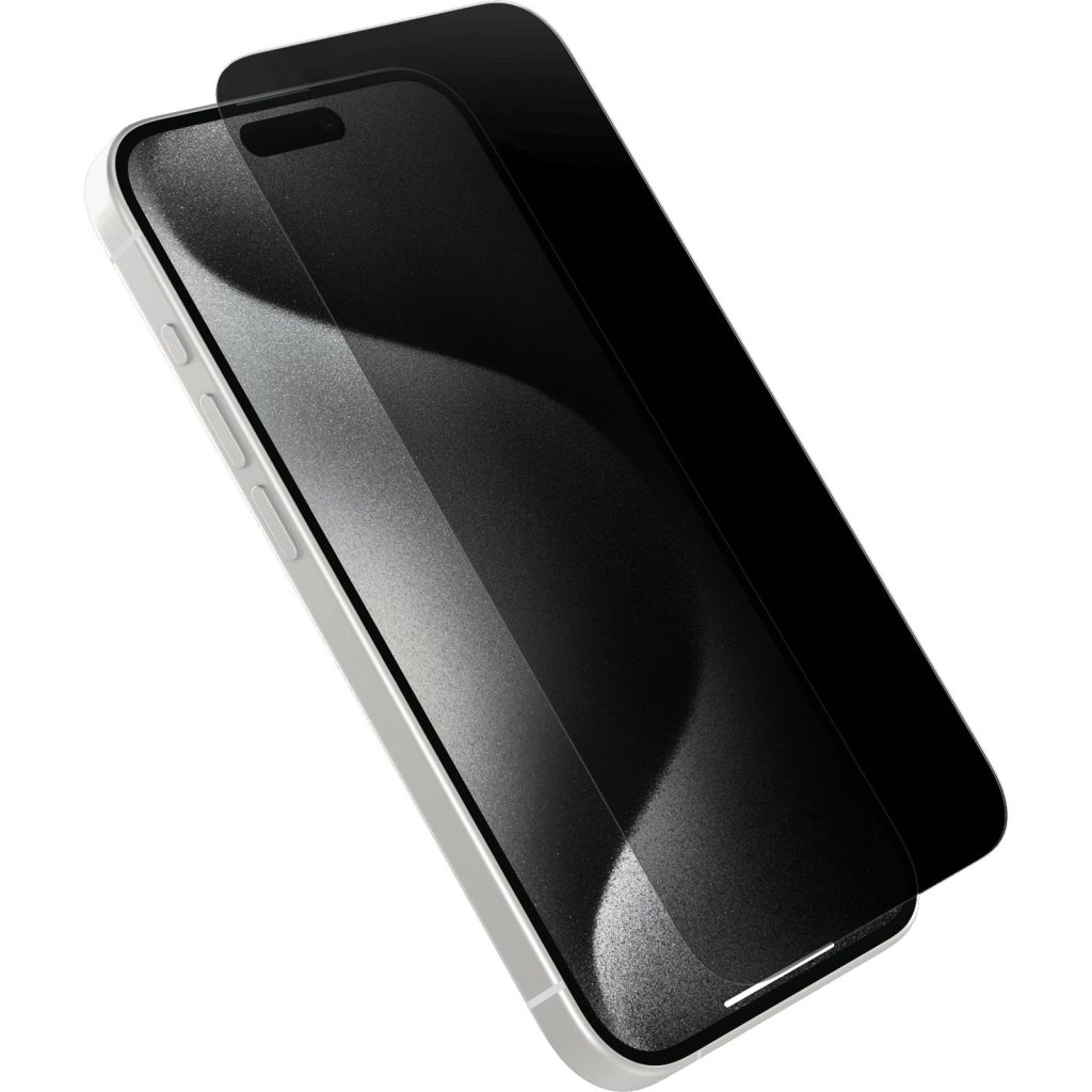 Folie Sticla Securizata, Flippy, Pentru Apple iPhone 16 Pro, Privacy Classic, 2.5D, Confidentialitate 30°, Negru Transparent