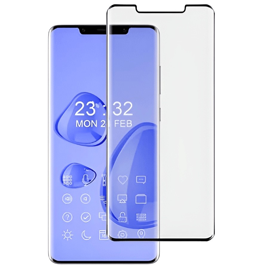 Folie Sticla Securizata, Flippy, Pentru Huawei Mate 50 Pro, Full Glue, Margini Negre, Transparent