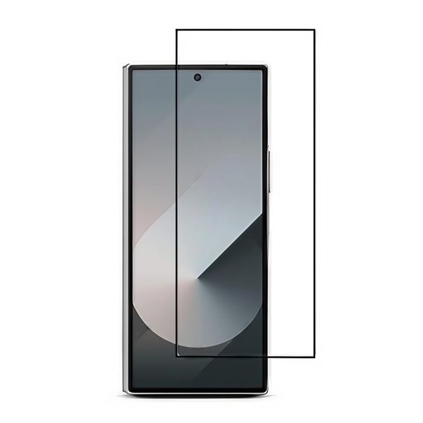 Folie Sticla Securizata, Flippy,Pentru Samsung Galaxy Z Fold 6, Full Glue, Margini Negre, Transparent