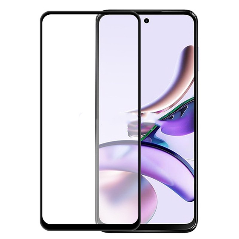 Folie Sticla Securizata pentru Motorola G14, Flippy, Compatibila cu Motorola Moto G14, Full Glue, Margini Negre, Transparent