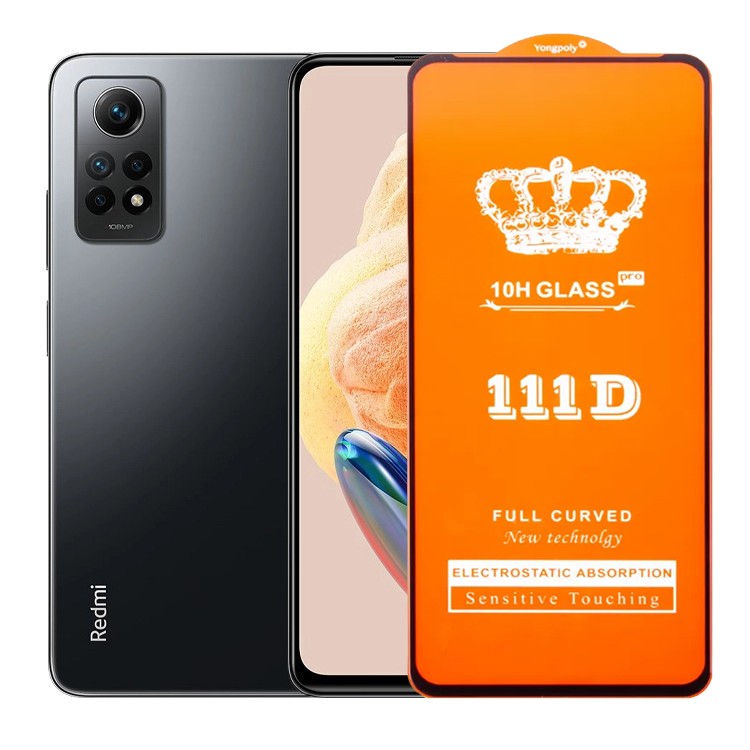 Folie Sticla Securizata pentru Xiaomi Redmi note12 Pro, Flippy, Sticla de Protectie Compatibila cu Xiaomi Redmi note12 Pro, Full Cover 111D, HD, Margini Negre, Transparenta