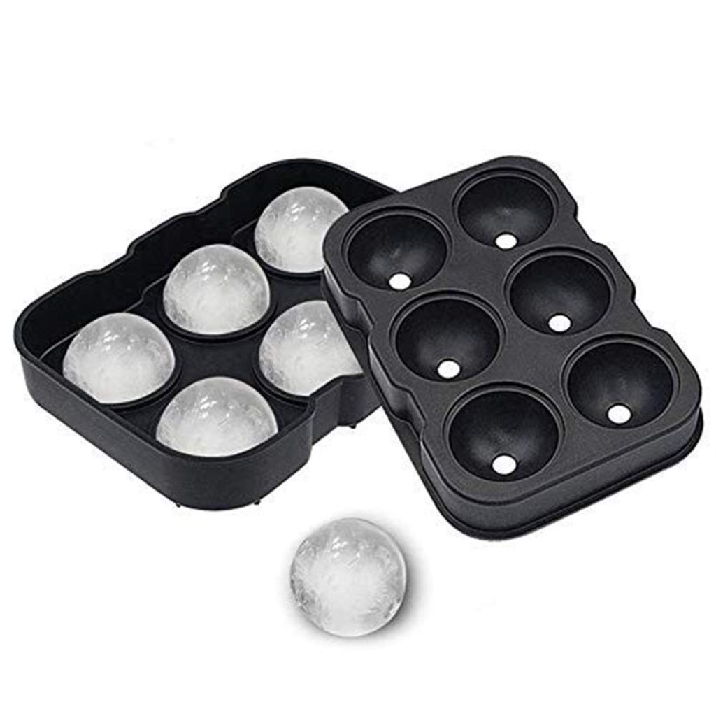 Forma pentru Gheata, Flippy, 6 Forme Sferice, din Silicon, 17 x 12 x 6 cm, Negru