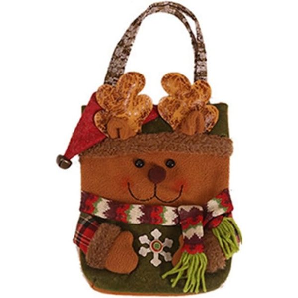 Geanta pentru Cadouri de Craciun, Flippy, Model Ren, Decoratiune Sarbatori, 46x23x2 cm, Multicolor