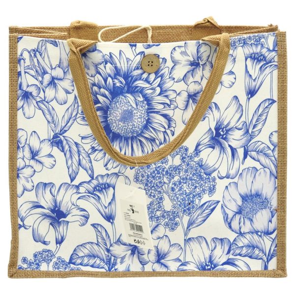 Geanta Plaja 36x31x16cm Iuta/Textil Wei A-90140