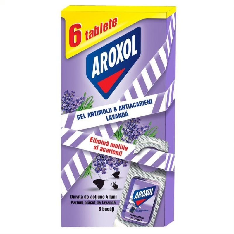 Gel, Aroxol Antimolii, 4, 2 buc Lavanda