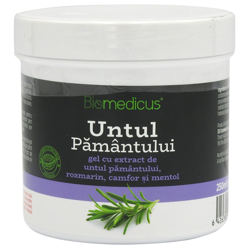 Gel, Biomedicus, Masaj Terapeutic 250 ml Untul Pamantului