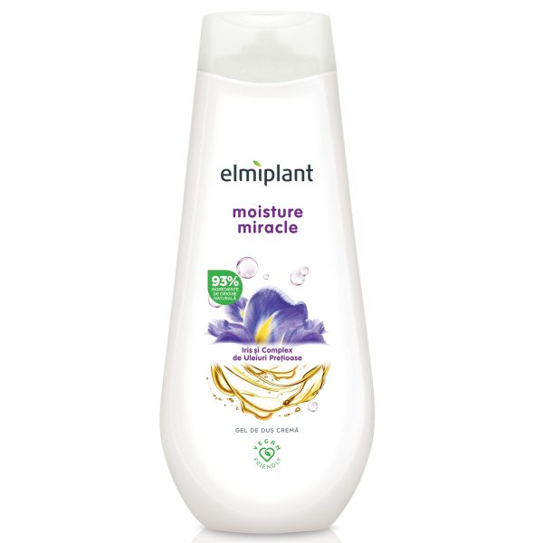 Gel de Dus Crema, Elmiplant, Cu Iris si Uleiuri Pretioase, 750 ml