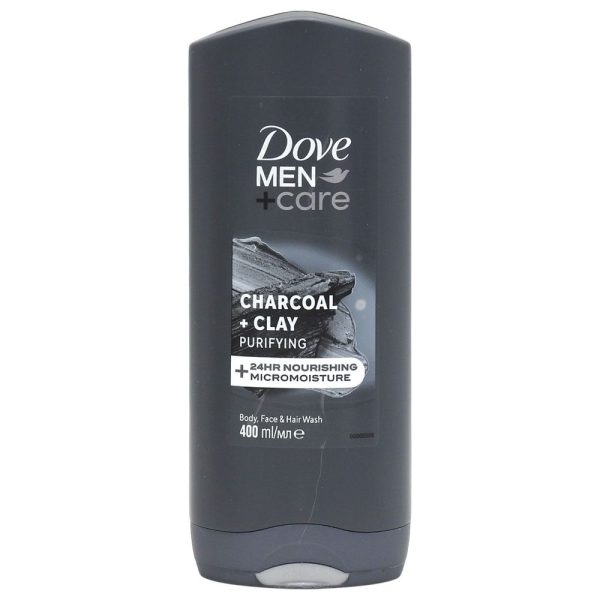Gel de Dus, Dove, 400 ml Men Elements Charcoal Clay