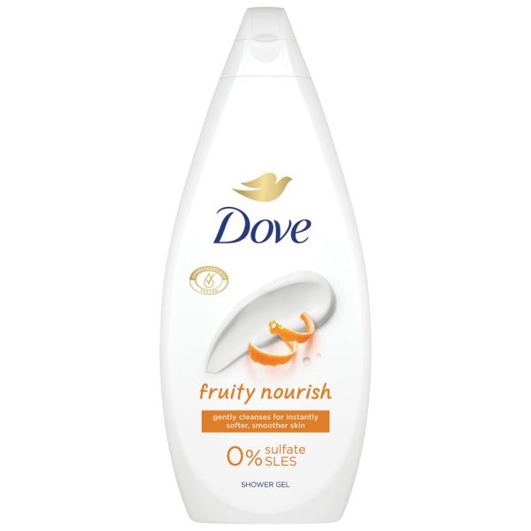 Gel de Dus, Dove, 720 ml, Fruity Nourish, Aroma de Portocala