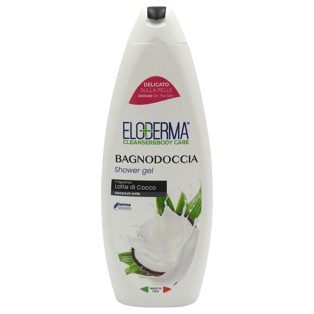 Gel de Dus, Eloderma, 600 ml Lapte de Cocos