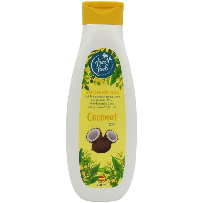 Gel de Dus, Fresh Feel, 750 ml Cocos