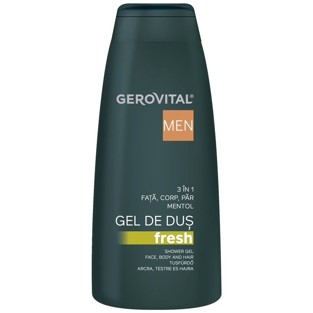 Gel de Dus, Gerovital, 3in1 400 ml Fresh