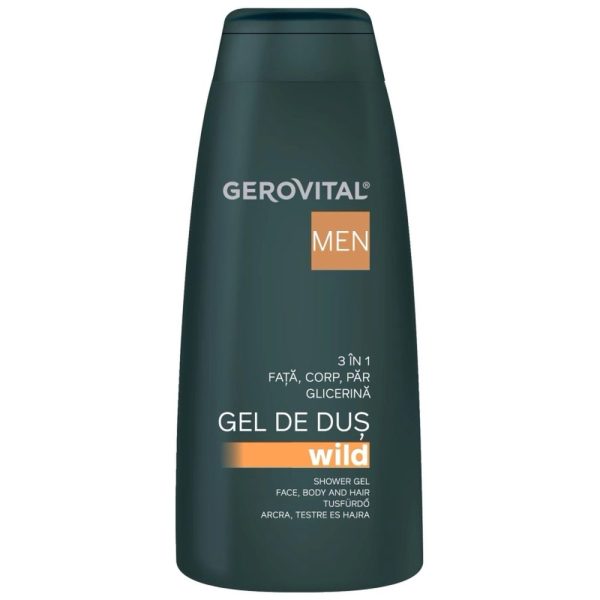 Gel de Dus, Gerovital, 3in1 400 ml Wild