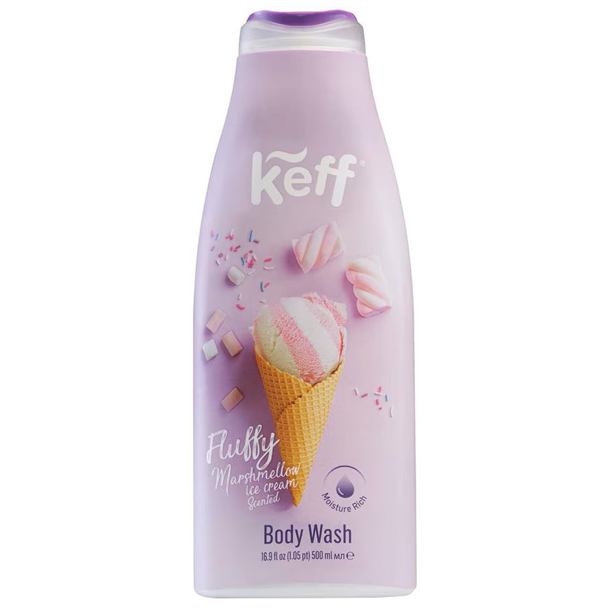 Gel de Dus, Keff, 500 ml Fluffy Marshmellow Ice Cream