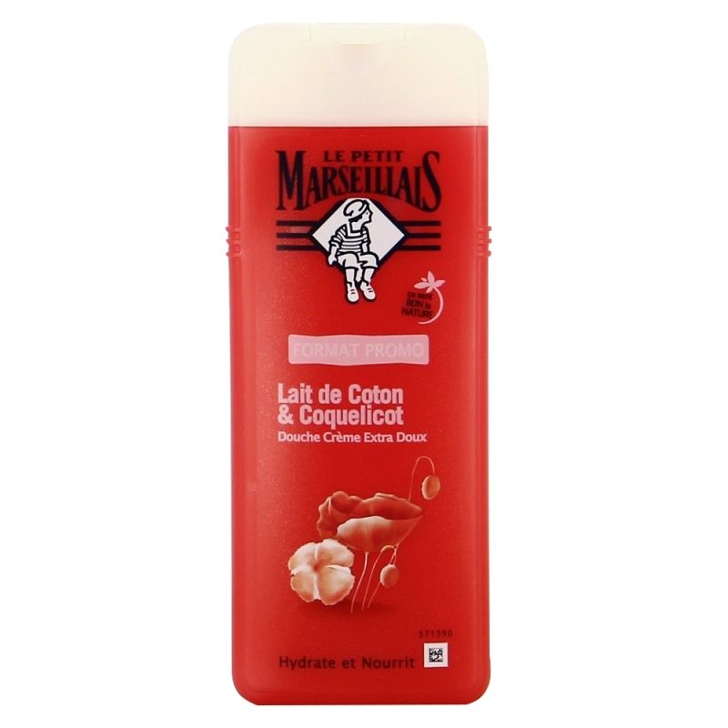 Gel de Dus, Le Petit Marseilials, 400 ml Cotton Milk