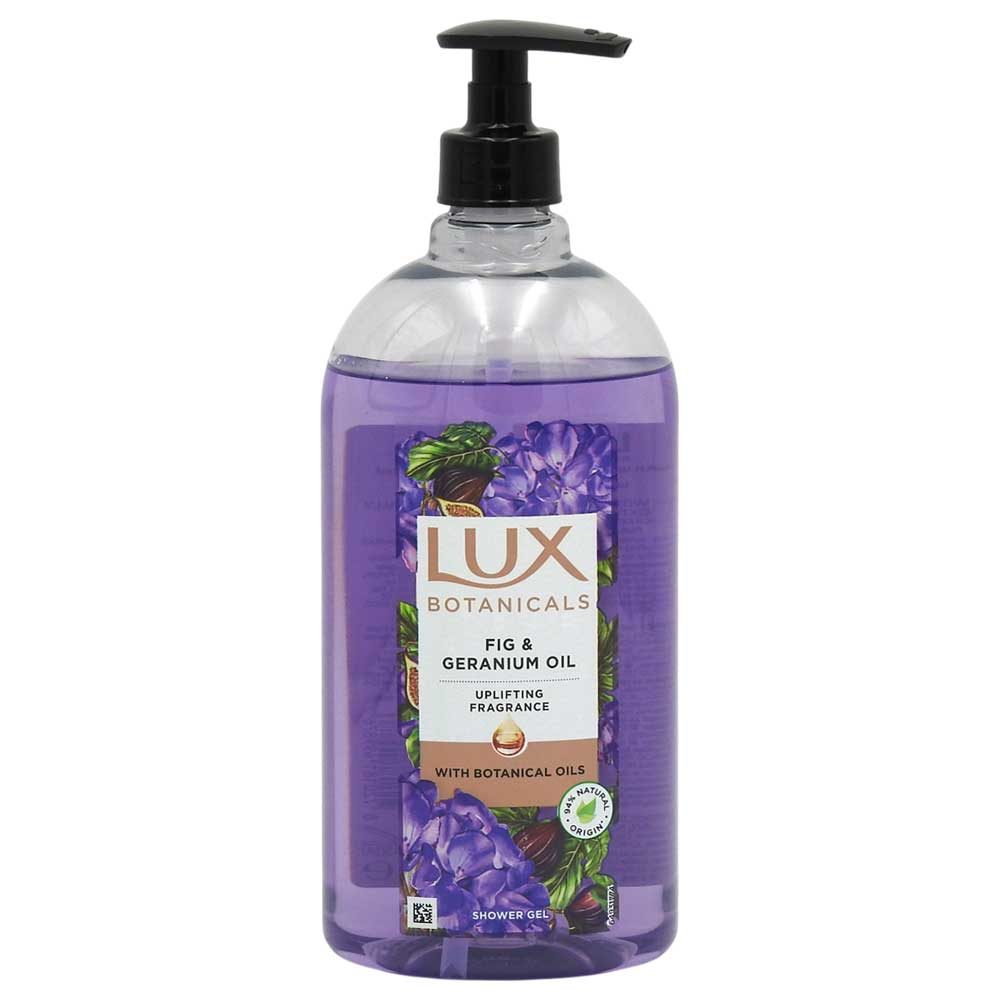 Gel de Dus, Lux, Pompita 720 ml, cu Uleiuri Botanice si Aroma de Smochini, Fig si Geranium