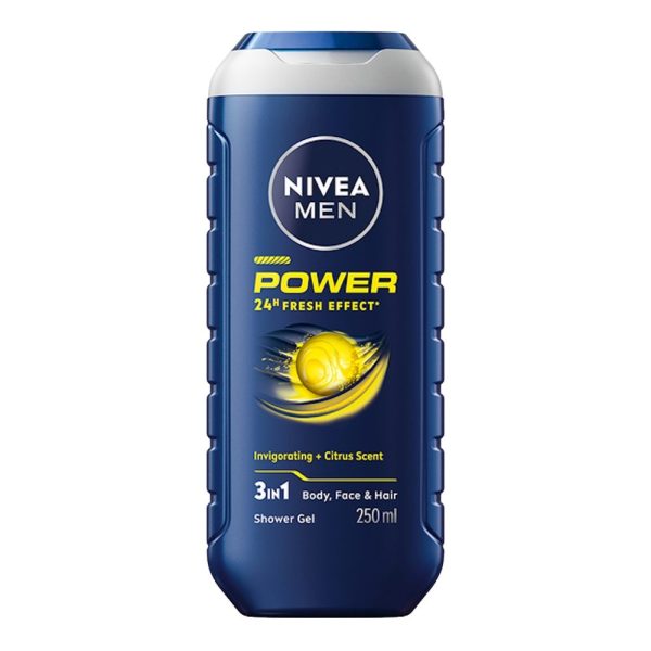 Gel de Dus, Nivea, 250 ml Men Power 24H Fresh Effect