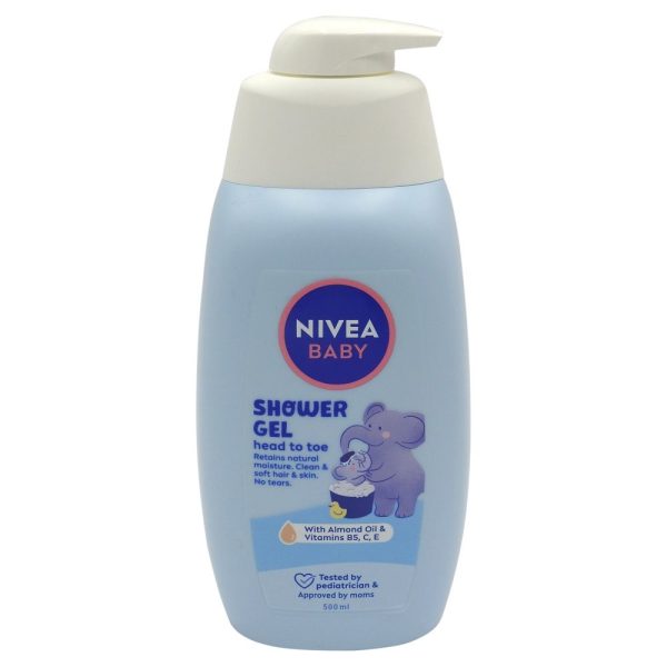 Gel de Dus, Nivea Baby, 500 ml Ulei Migdale Vitamine